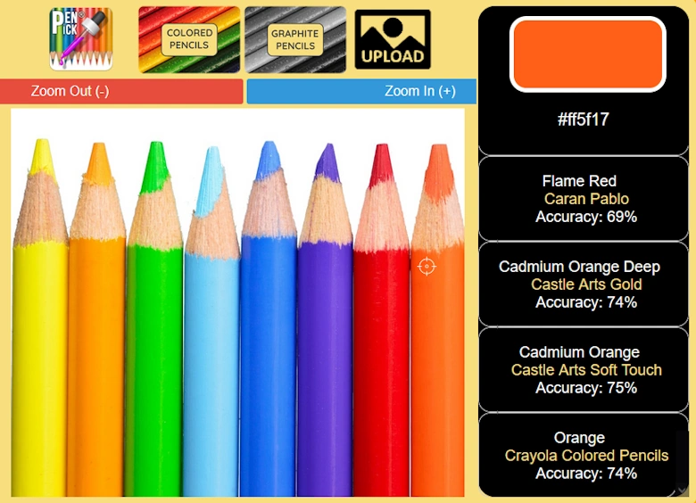 colored pencil picker graphite drawing